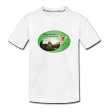Load image into Gallery viewer, Bienvenido the Bird-watching Cat T-shirt (toddlers) - white